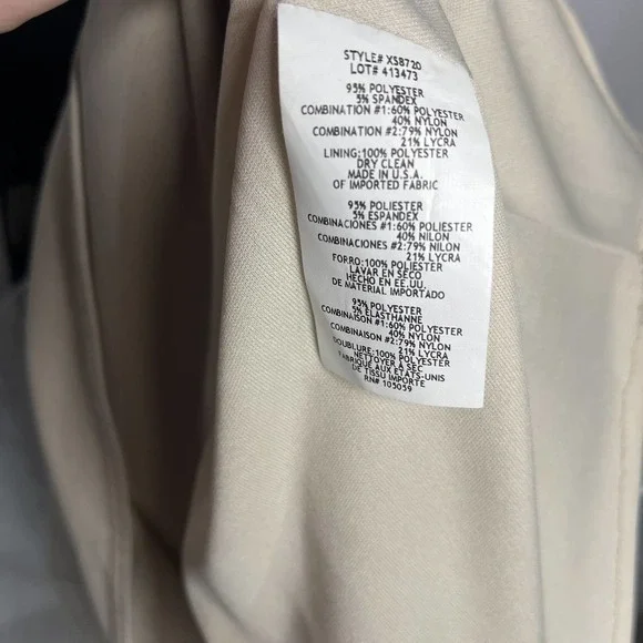 NWT Xscape Short Sleeveless Fit & Flare Illusion-detail dress, Navy, Sz 6 - Picture 8 of 10